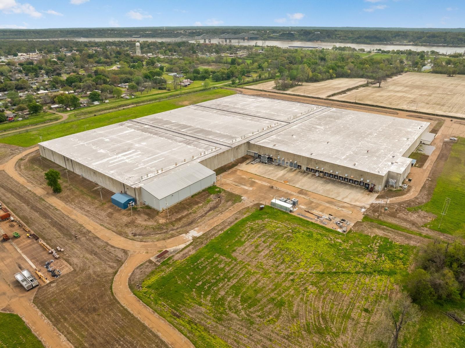 Aerial view of the Vidalia Mills campus in Vidalia, Louisiana